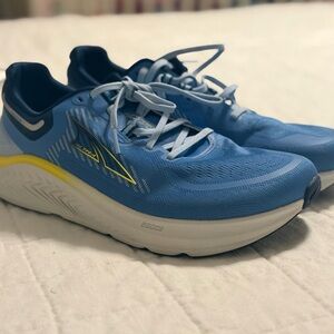 Altra Blue and Yellow Athletic Shoes